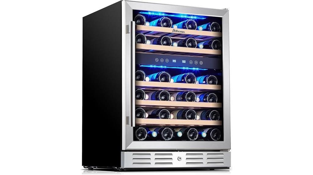 24 inch wine cooler 46 bottles