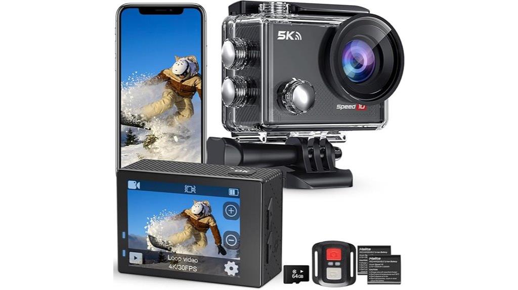 5k waterproof action camera