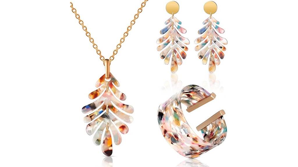 acrylic jewelry set women