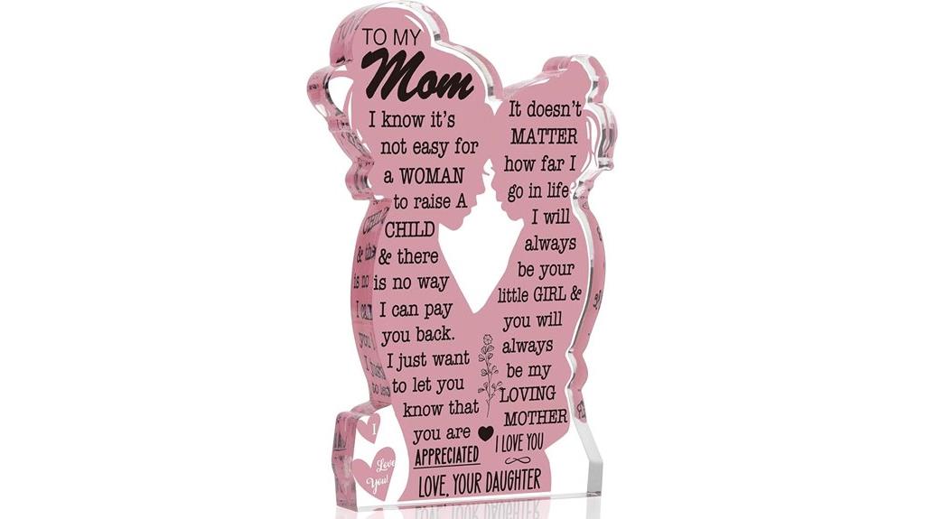acrylic plaque gift sign