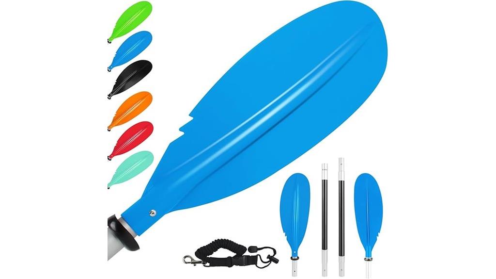 adjustable four piece kayak paddles