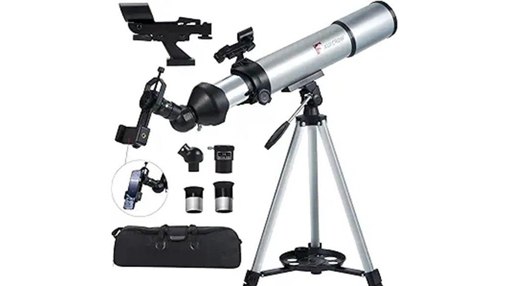 adult refractor telescope 80mm