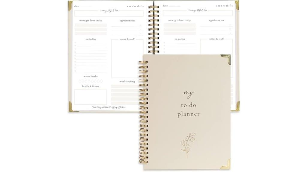 aesthetic daily planner notebook