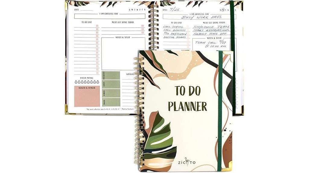 aesthetic daily planner notebook