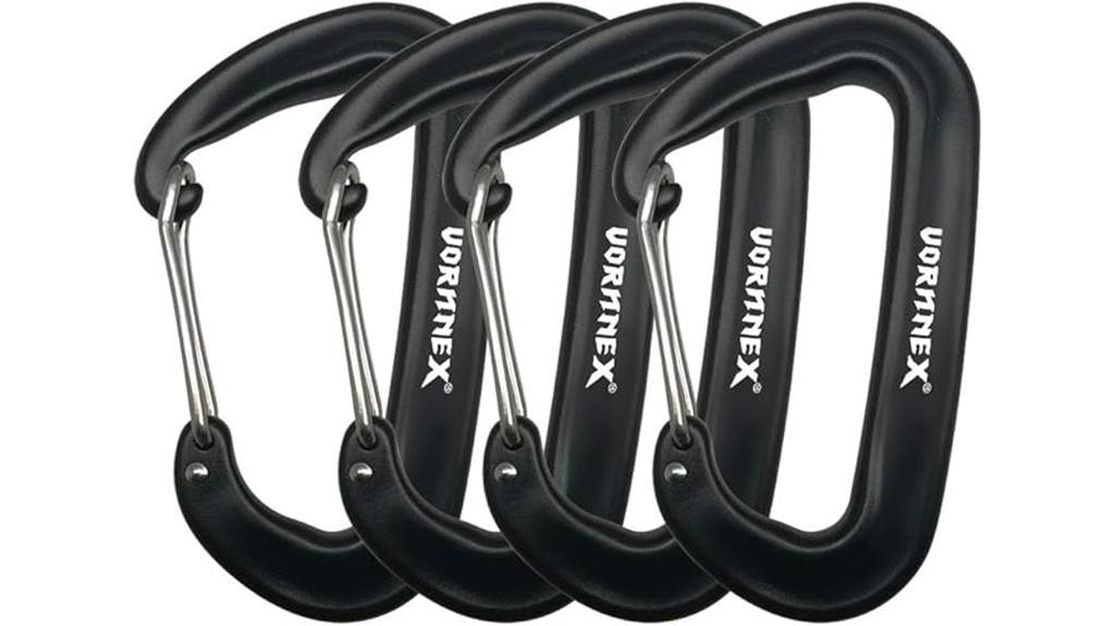 aluminum carabiner clips pack
