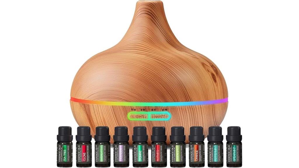 aromatherapy diffuser and oils