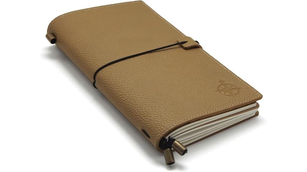 artichoke leather travel notebook