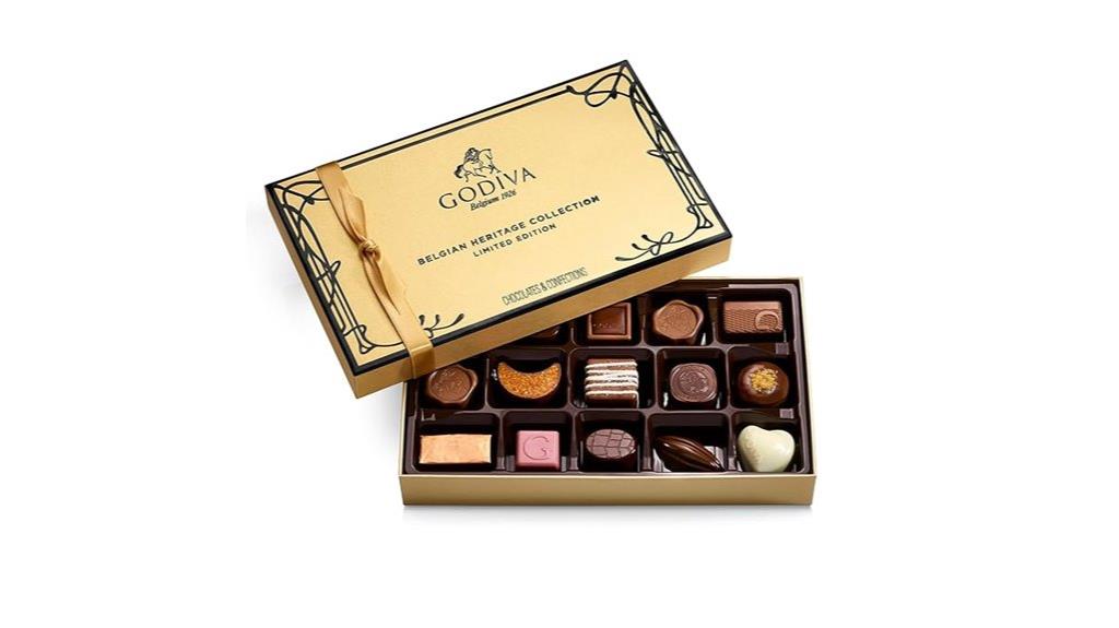 assorted belgian chocolate gift