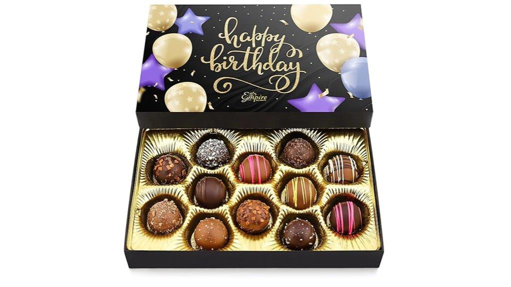 assorted chocolate truffles gift