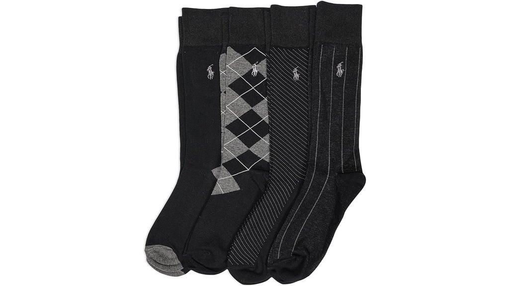 assorted pattern dress socks