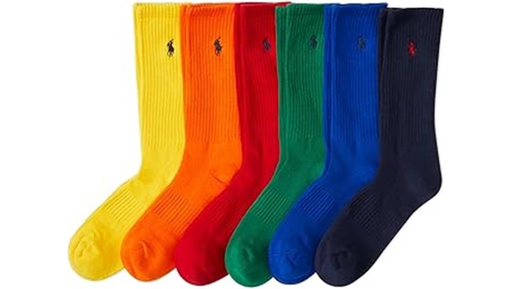 athletic cotton crew socks
