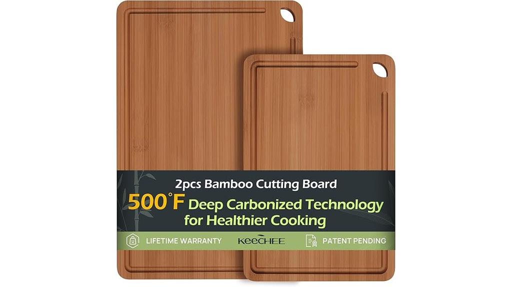 bamboo cutting board set