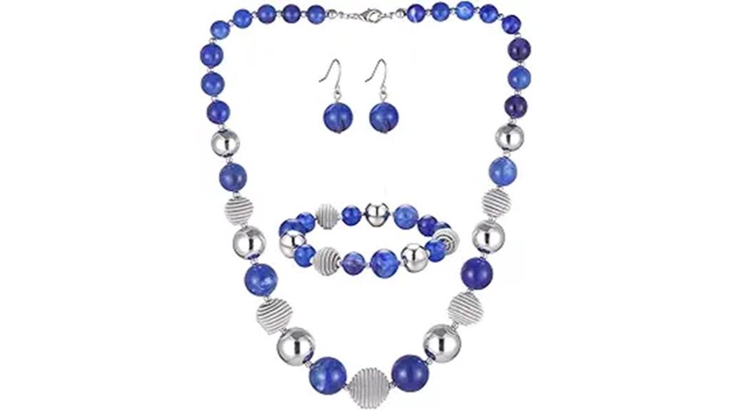 beaded chunky statement jewelry