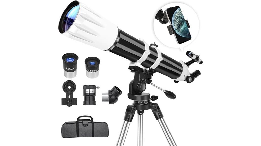 beginner s 90mm refractor telescope
