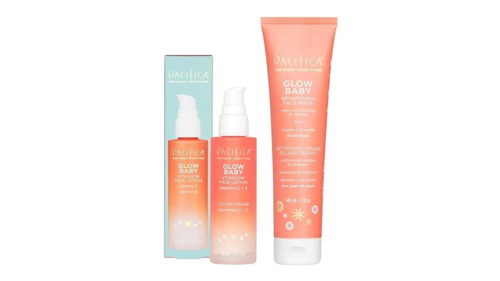 brightening face wash set
