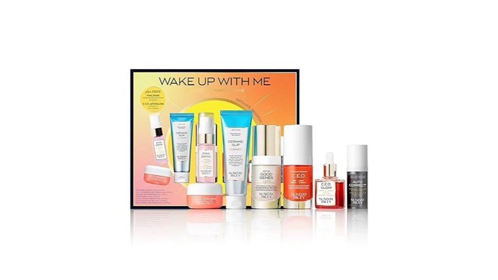 brightening skincare set essential