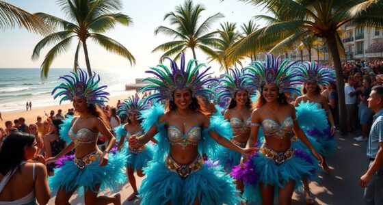 carnival festivities at copacabana