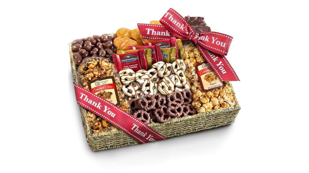 chocolate caramel gift basket