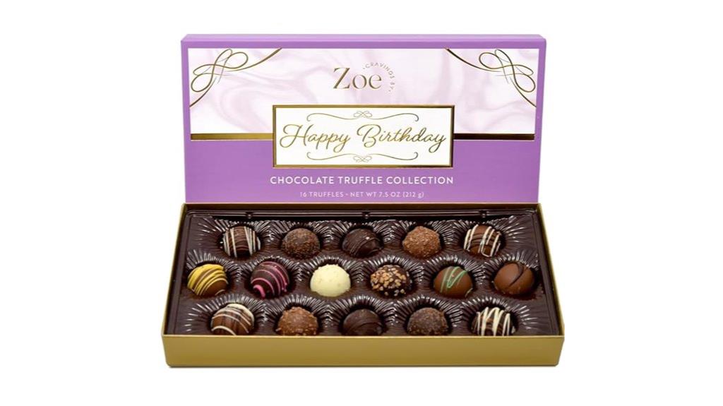 chocolate truffles gift box