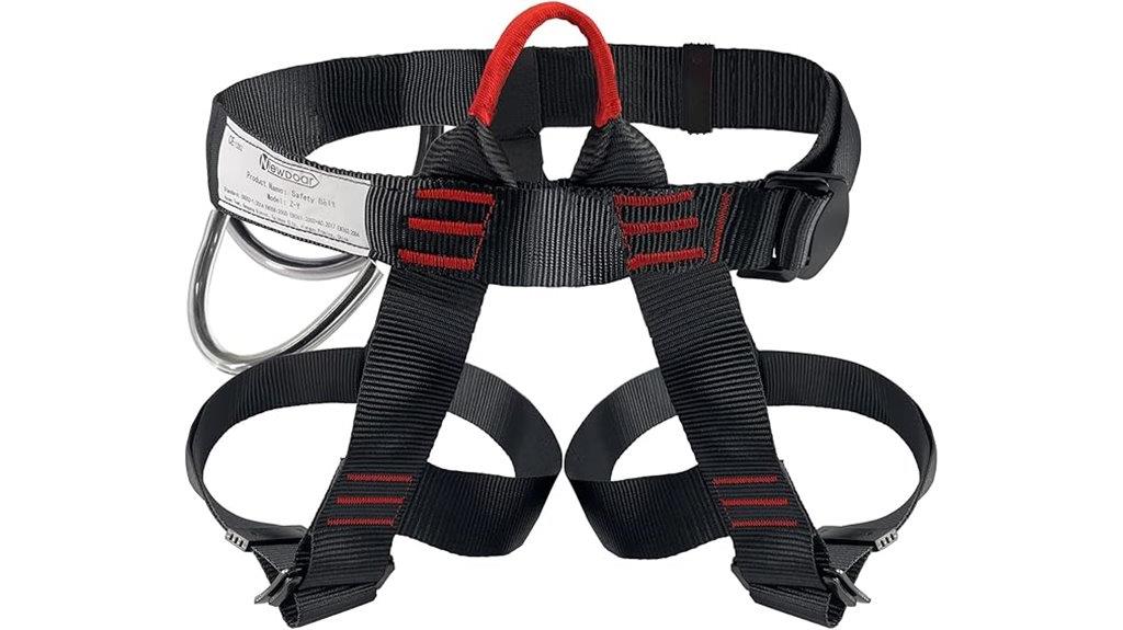 climbing harness for rappelling
