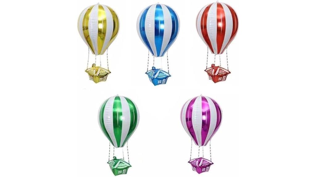 colorful foil balloon set