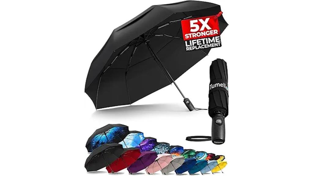 compact automatic folding umbrella