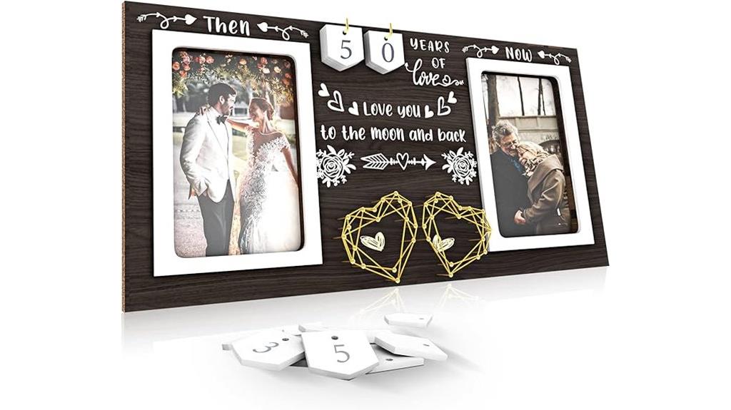 couples anniversary picture frame