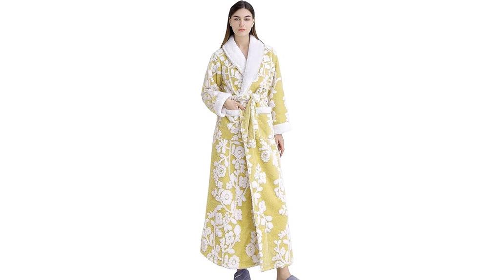 cozy women s fleece robe