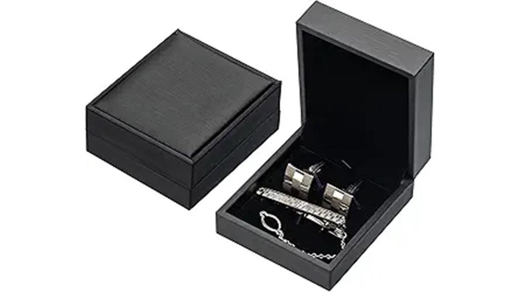 cufflink and tie clip box