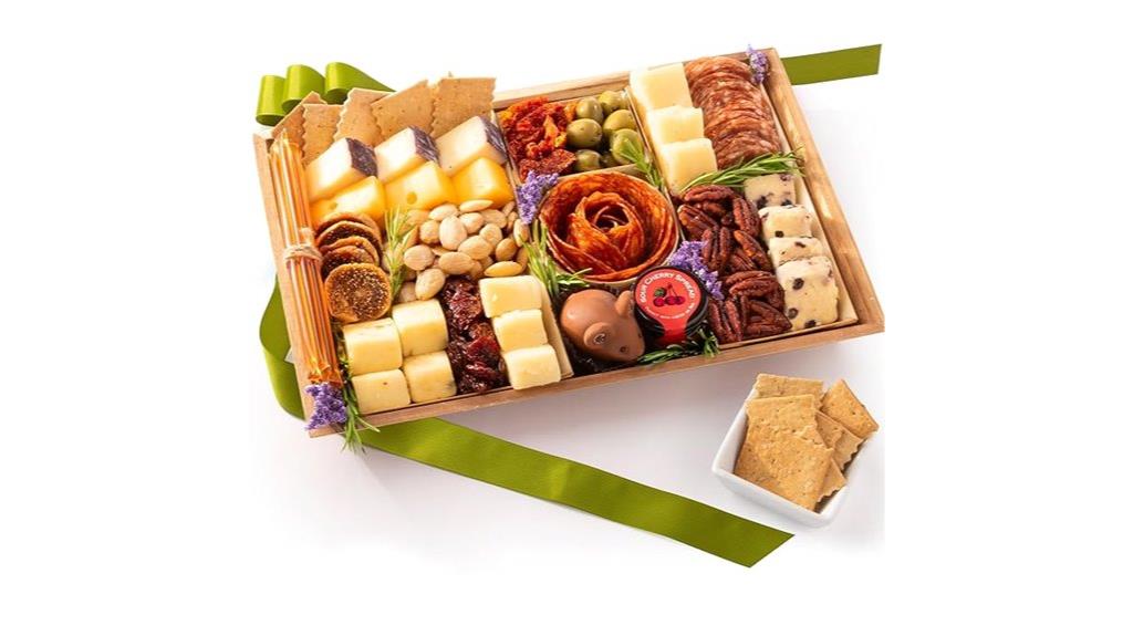 deluxe meat and cheese board