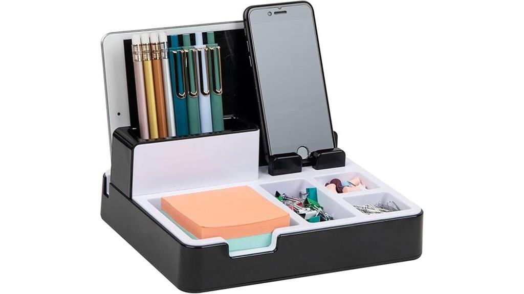 desktop organizer and charger