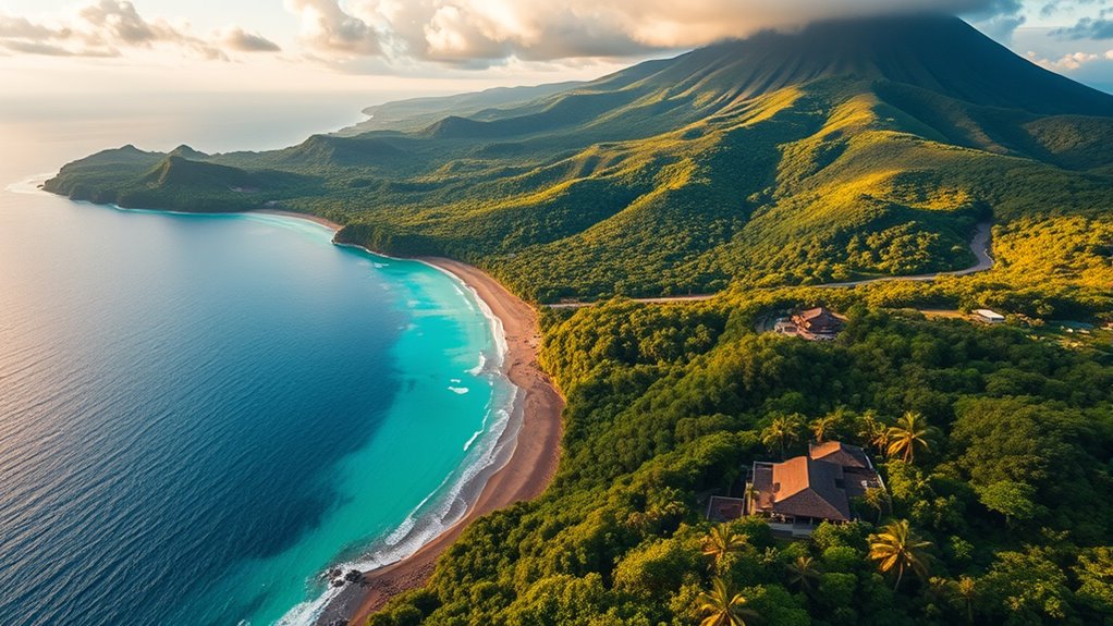 distinctive natural landforms present