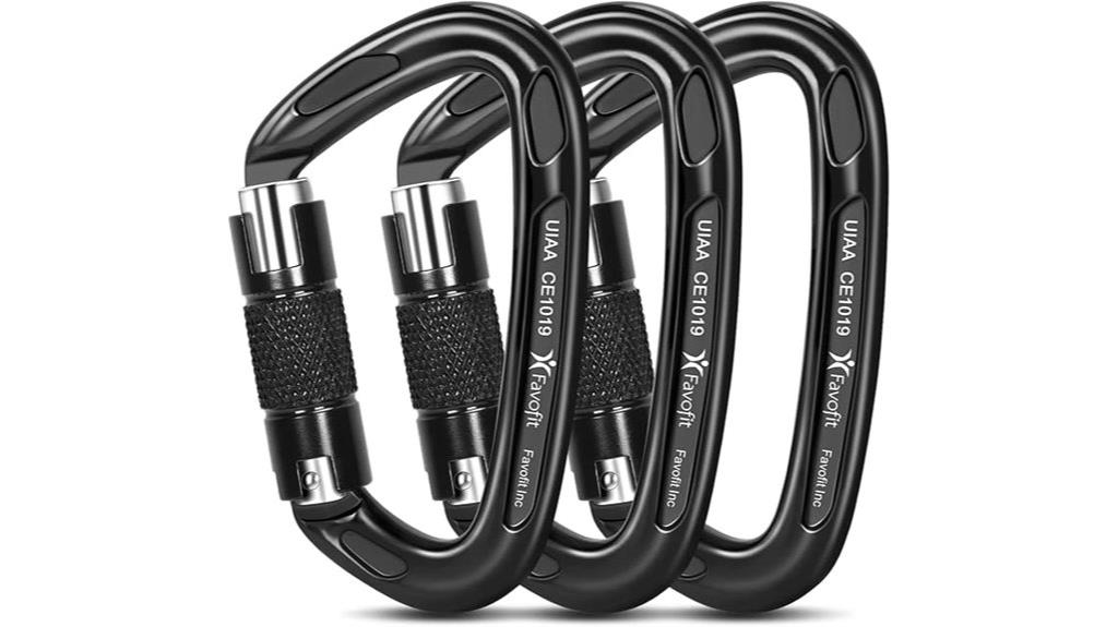 durable locking climbing carabiner