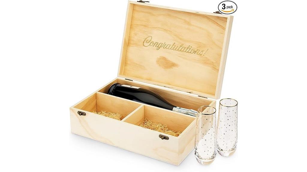 elegant champagne gift set
