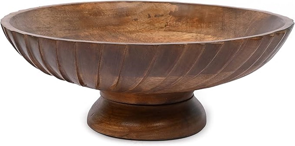 elegant mango wood bowl