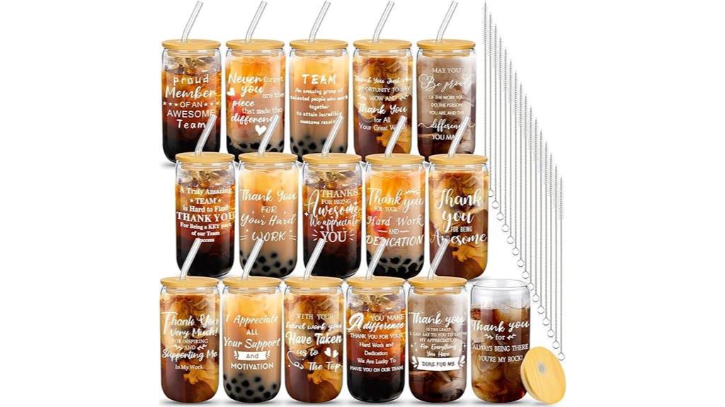 employee appreciation beer glasses