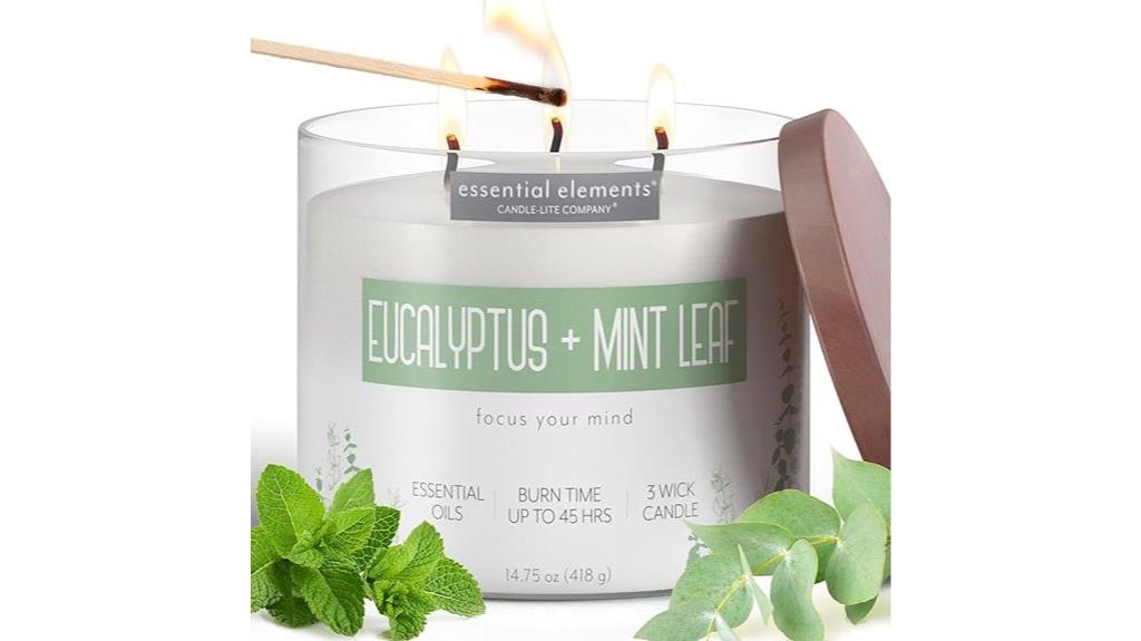 eucalyptus mint scented candle
