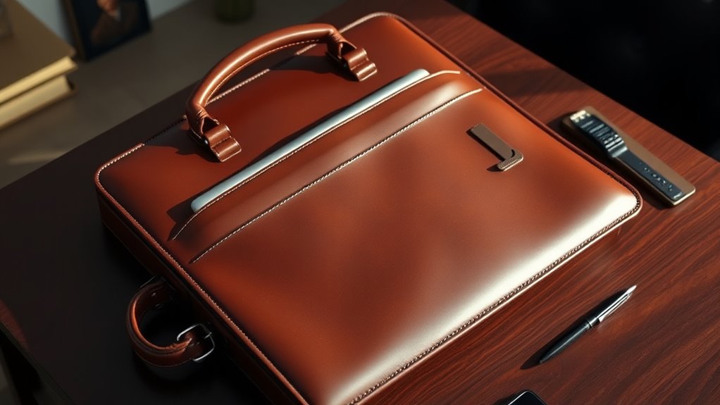 executive leather briefcase selection