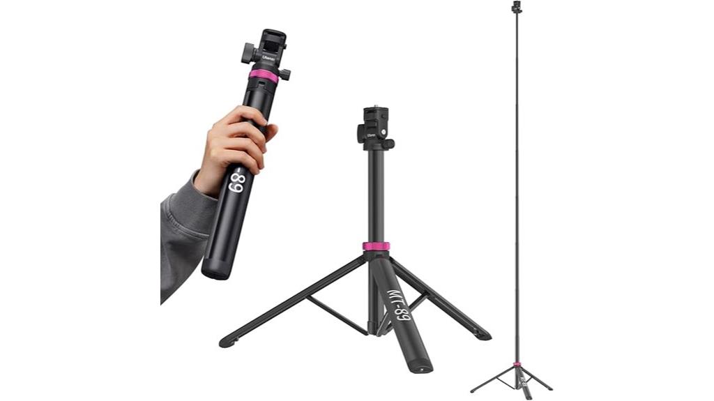 extendable aluminum tripod design