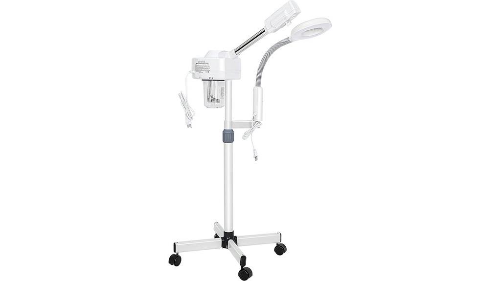 facial steamer with magnifier