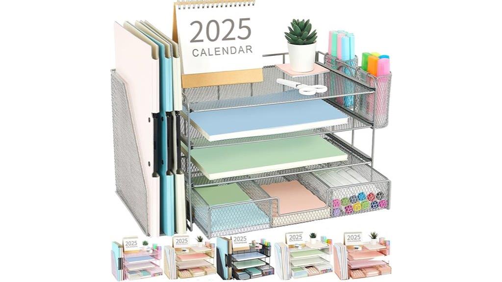 four tier desk organizer