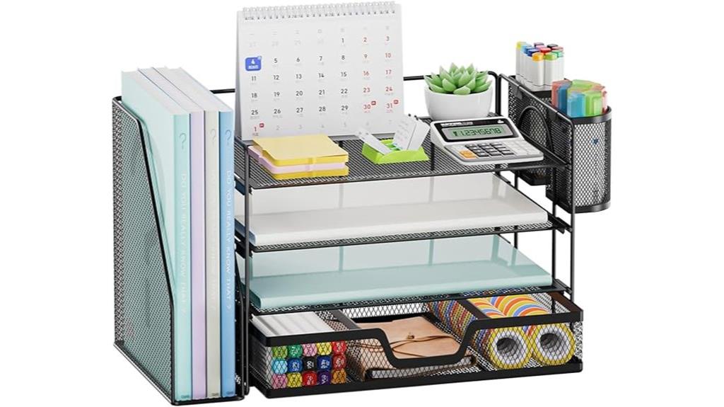 four tier desk organizer