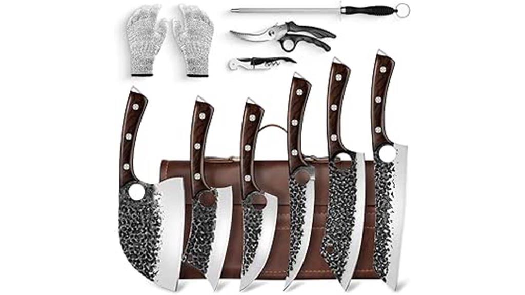 hand forged knife set