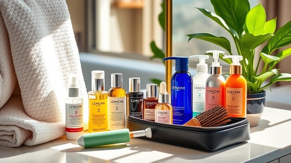 healthy hair product selection