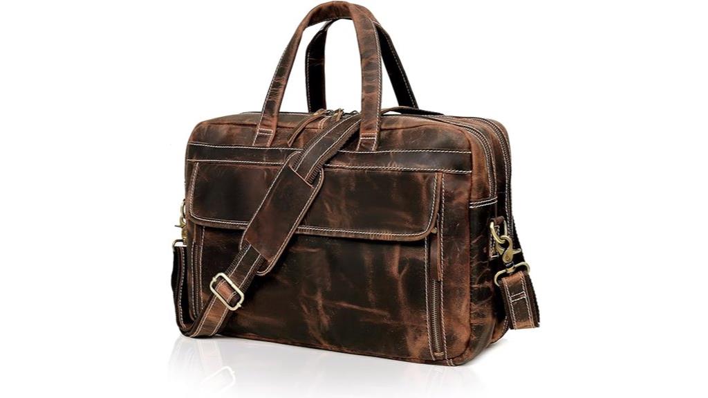 italian leather men s briefcase
