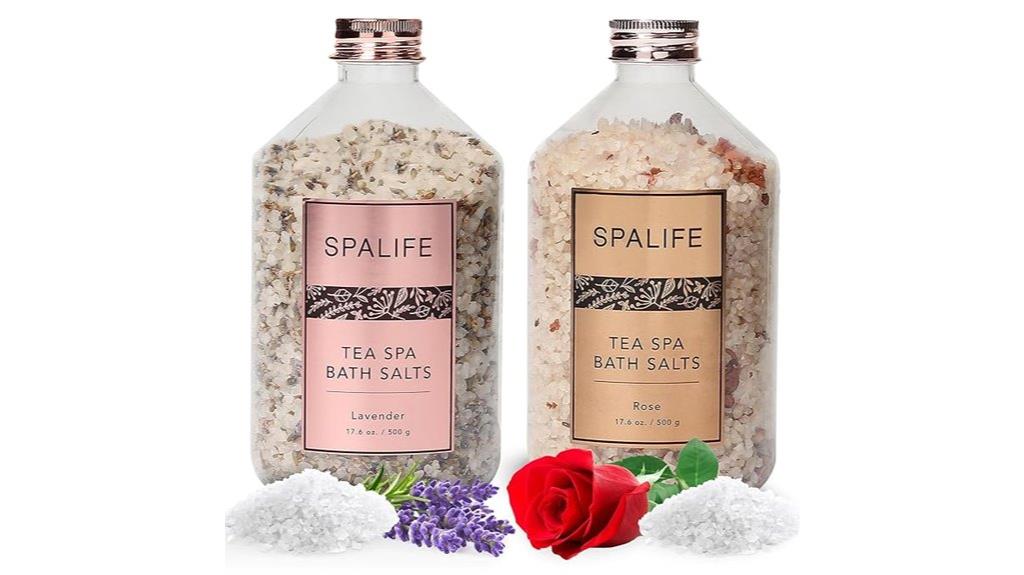 lavender and rose bath salts