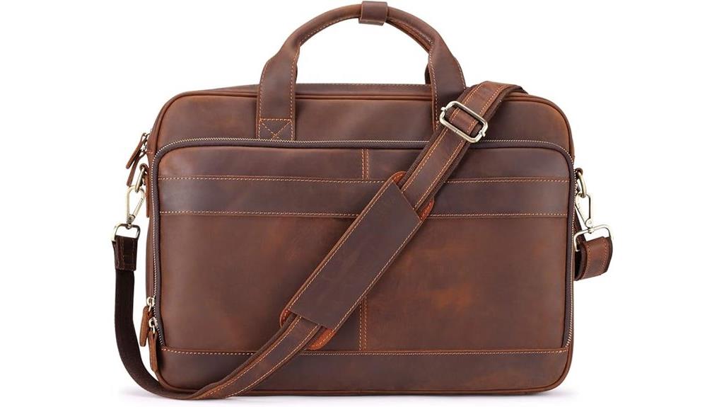 leather briefcase for men