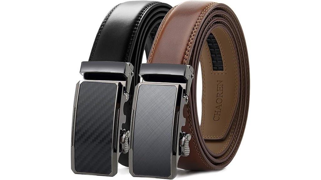 leather dress belts pack