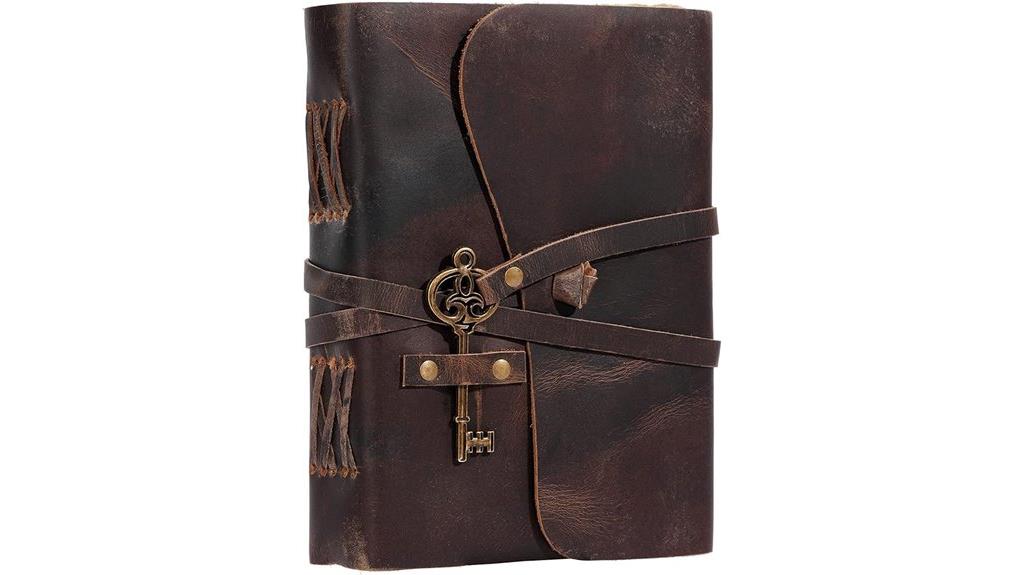 leather journal with deckle