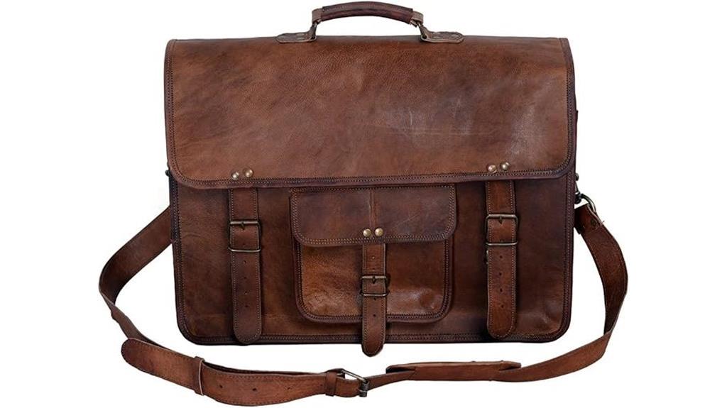 leather laptop messenger bag